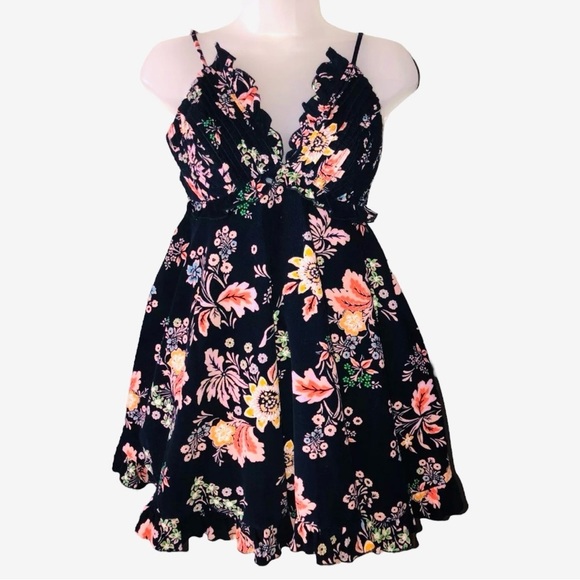 Free People NWT cordoroy Dress size Small corduroy Spring Summer Backless - Picture 3 of 7